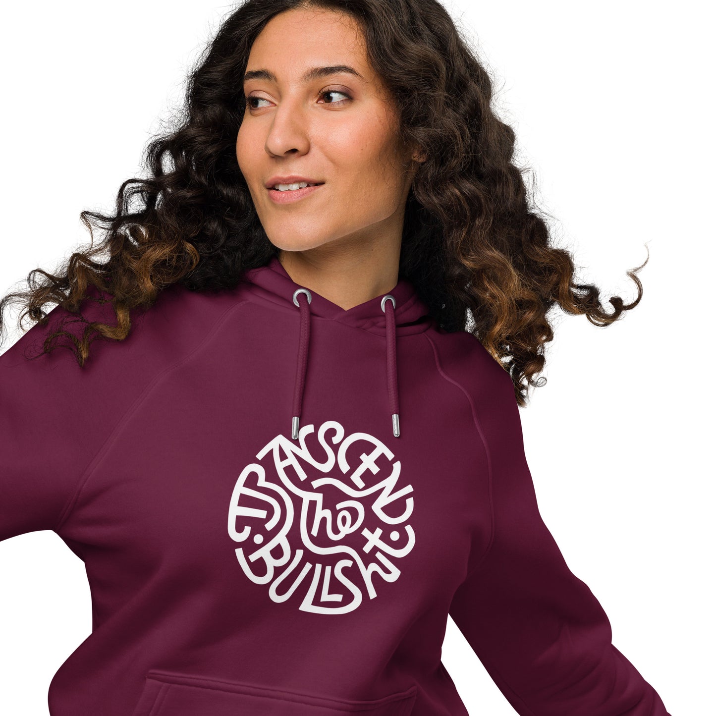 Transcend the Bullshit Unisex Heavy Weave Hoodie